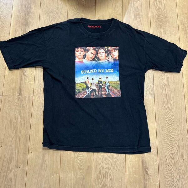 STAND BY ME プリントTシャツ 黒 ブラック 映画 ムービー