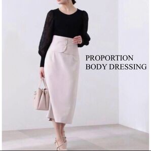 PROPORTION BODY DRESSINGデザインスリーブニット