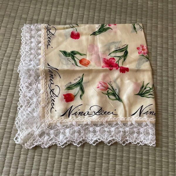 Nina Ricci ハンカチ レース 大判ハンカチ