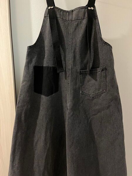 オーバーオール サロペット ワイドパンツ