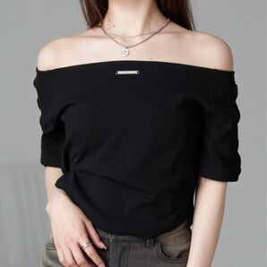 レイカズン 袖ホール5分Tシャツ