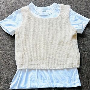 美品 タンクトップ ニットベスト BBALJUNOCHO ババルジュノチョ ニット ベージュ ベスト