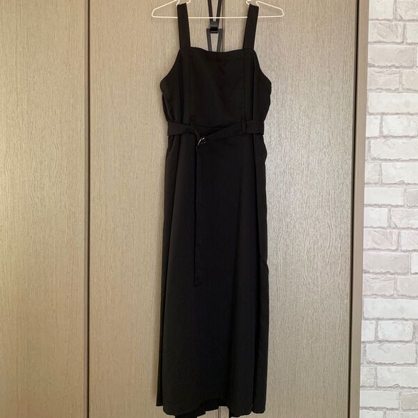 ベルト付きバックプリーツジャンパースカート GRL