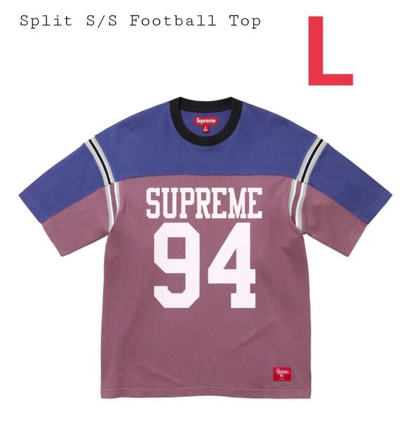 Supreme Split S/S Football Top "Purple" シュプリーム Tee L