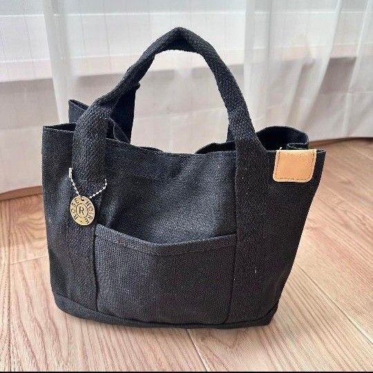 新品 ミニトートバッグ ランチ 小さめ 仕切り キャンバス 帆布 手提げ かわいい