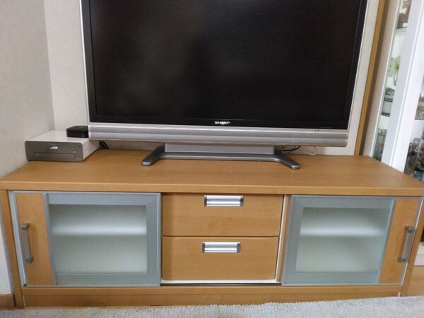 収納抜群!美品テレビ台 W150×D43×H48