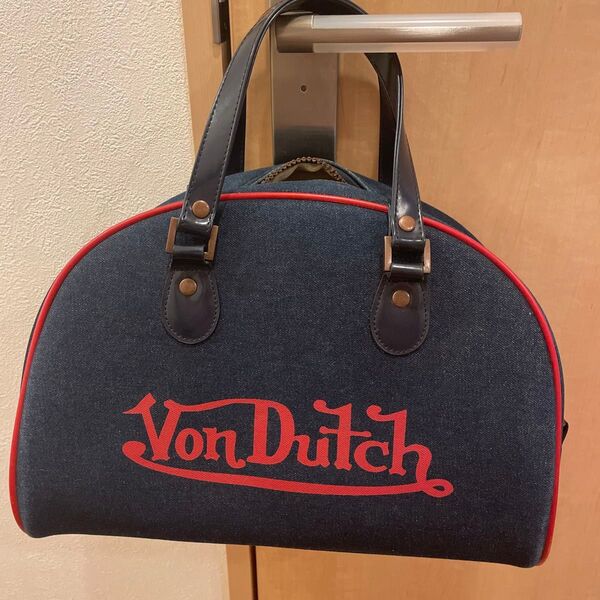 Von Dutch ボンダッチ ボストンバッグ ハンドバッグ デニム