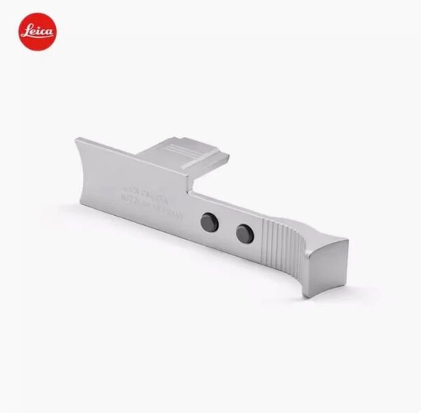 【新品、元箱付き】Leica ライカ Q3用 サムレスト 元箱付き シルバー 19534