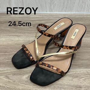 REZOY サンダル 24.5cm レディース ヒール べっ甲