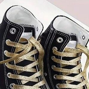 【 ゴールドの靴ひも 】スポーツシューズアクセサリー