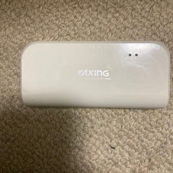 FAXING モバイルバッテリー 2600mAh ホワイト系