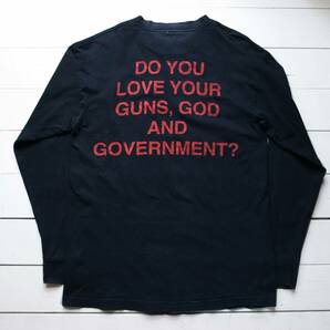 Marilyn Mansons マリリンマンソン ロングスリーブTシャツ M-L 2000年 ビンテージ 90's 00's DO YOU LOVE YOUR GUNS,GOD AND GOVERNMENT？の画像2