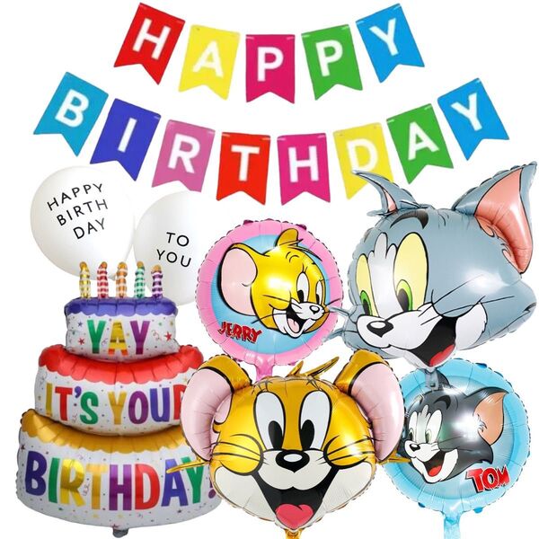 トムトジェリー お誕生日 ガーランドセット バルーン 飾り