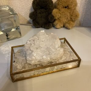 トマスゴンサガ産 水晶クラスター 浄化セット 天然石 原石 パワーストーン