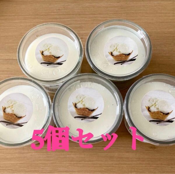 新品 IKEA イケア アロマキャンドル グラス入 バニラ 5個セット