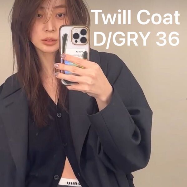 【新品】TODAYFUL Twill Trench Coat D/GRY ダークグレー 36 ツイルトレンチコート