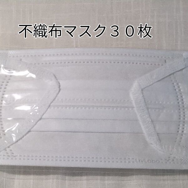 不織布マスク 30枚 使い捨てマスク 個包装 衛生 未使用