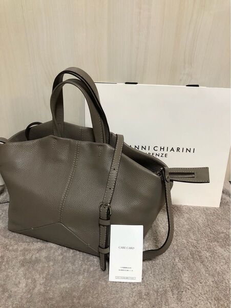 JIANNI CHIARINI 2wayバッグ グレー レザー