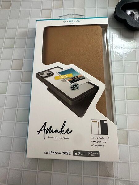 iPhone 14 Plus 軽量背面クリアフラップケース