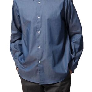 ユニバーサルランゲージ レギュラーカラーデニムシャツ LL