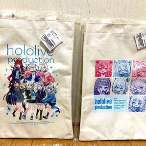 ラウンドワン限定 ホロライブ hololive 白上フブキ 猫又おかゆ がうるぐら etc. トートバッグ 全2種セット