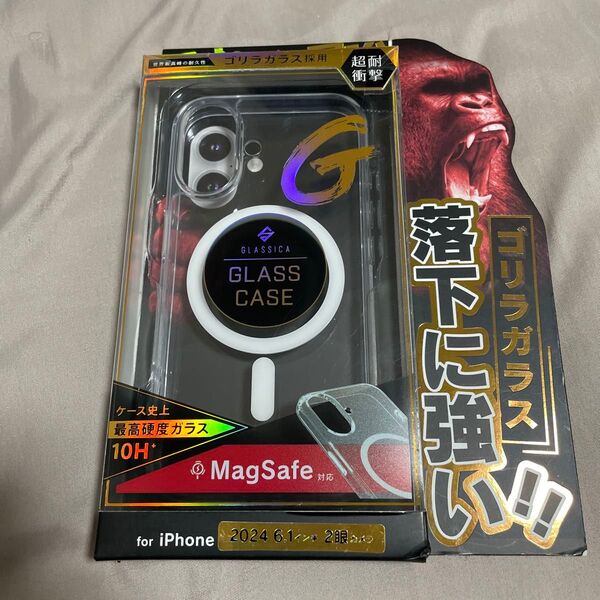 iPhone 2024 6.1インチ GLASSICA GLASS CASE クリアケース 未使用