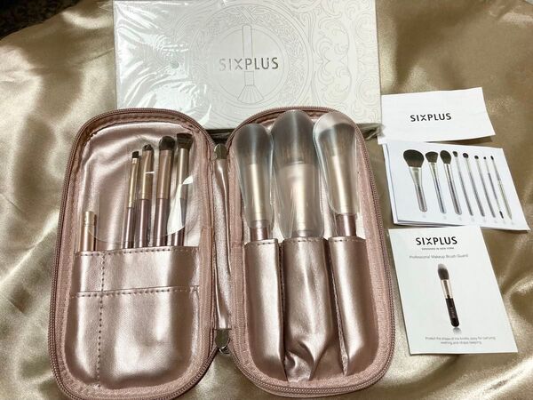 SIXPLUS メイクブラシ8本セット ピンク