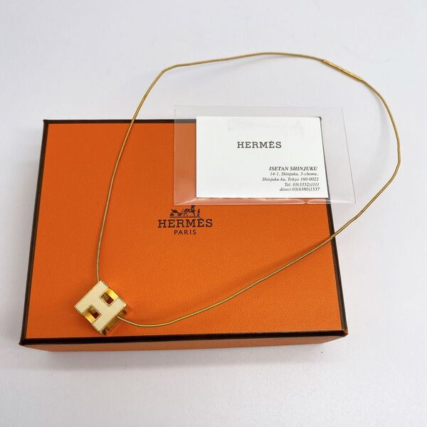 HERMES エルメス ネックレス ペンダント Hキューブ アクセサリー