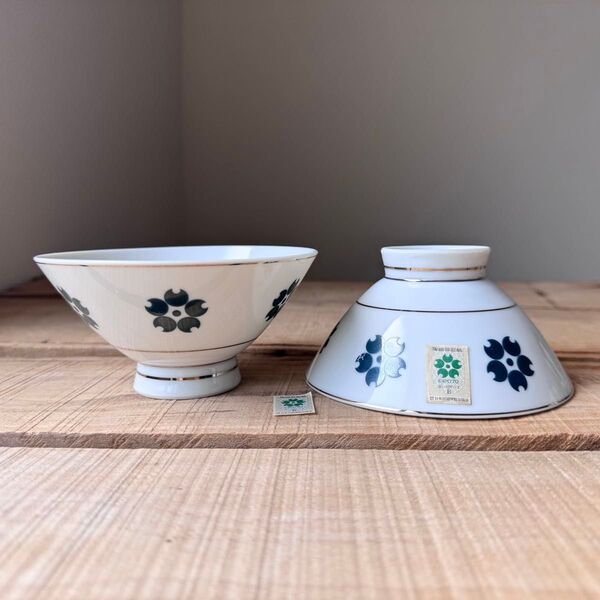 レア! 日本万国博覧会 EXPO‘70 茶碗 2個 アンティーク