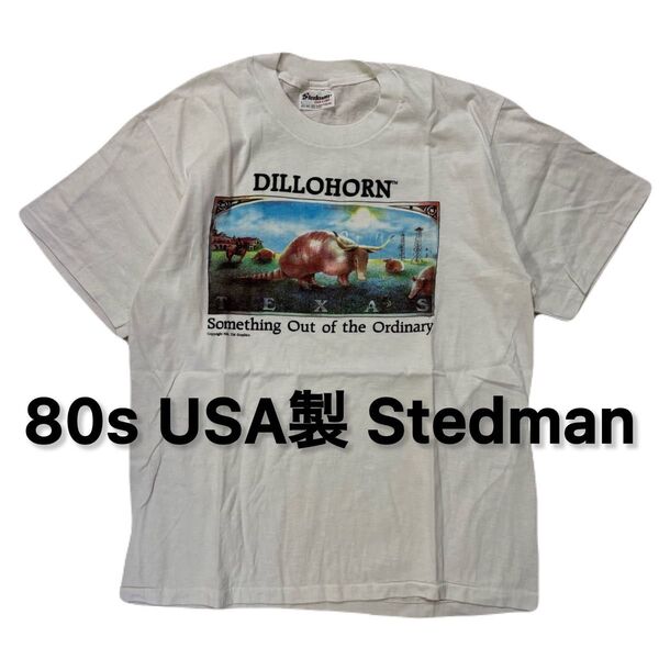 80s USA製 Stedman Tee アニマルプリント ヴィンテージ Tシャツ 半袖Tシャツ アメカジ アメリカ製 ビンテージ