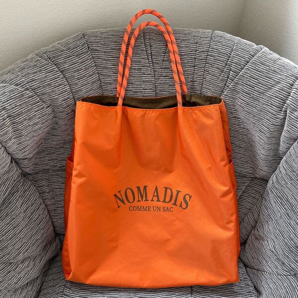 NOMADIS sacトート バッグ オレンジ 大容量
