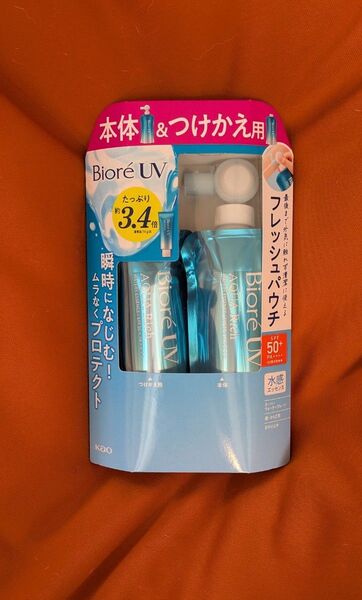 ビオレUVアクアリッチウォータリーエッセンスフレッシュパウチ本体 120g1個つけかえ用 120g1個