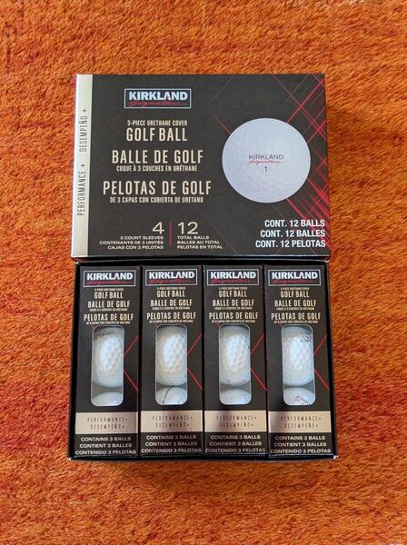 New〈〉最新〈〉 KIRKLAND カークランド 3ピース ゴルフボール 12個 未使用品 新品