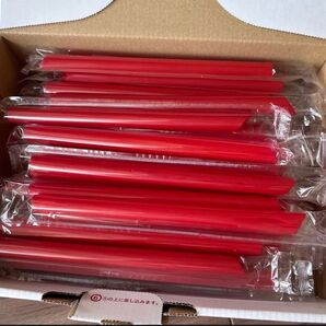 業務用タピオカストロー50本 赤 プラスチック