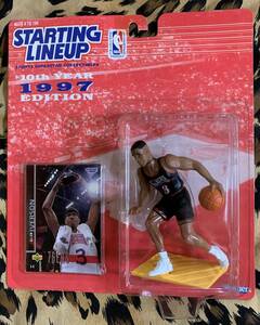 アレンアイバーソン　フィラデルフィア76ers　スターティングラインアップ　フィギュア　ケナー社　未開封新品　激レア　1997　IVERSON