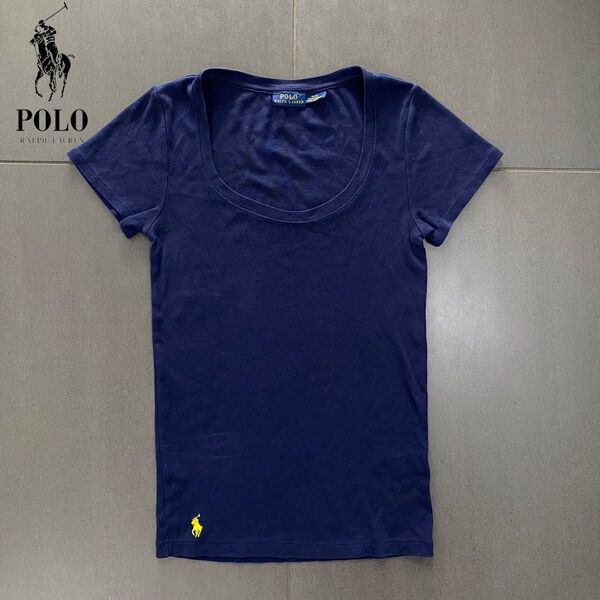 POLO RALPH LAUREN ポロラルフローレン スモールポニー刺繍 カットソー ネイビー sizeM