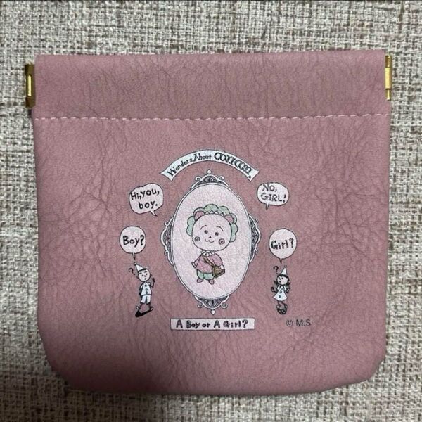 COJI-COJI 30th イージーオープンスリムポーチ ピンク コジコジ
