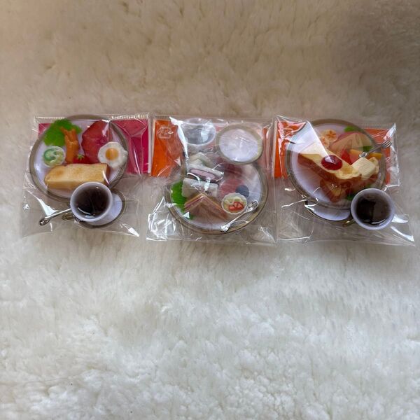 ミニチュア朝食セット 3個セット 未使用喫茶店モーニング