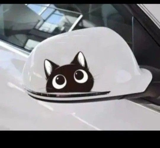 クロネコ ステッカー 猫 シール カッティングステッカー 車 バイク 外装パーツ ステッカー デカール デコ 防水 壁紙