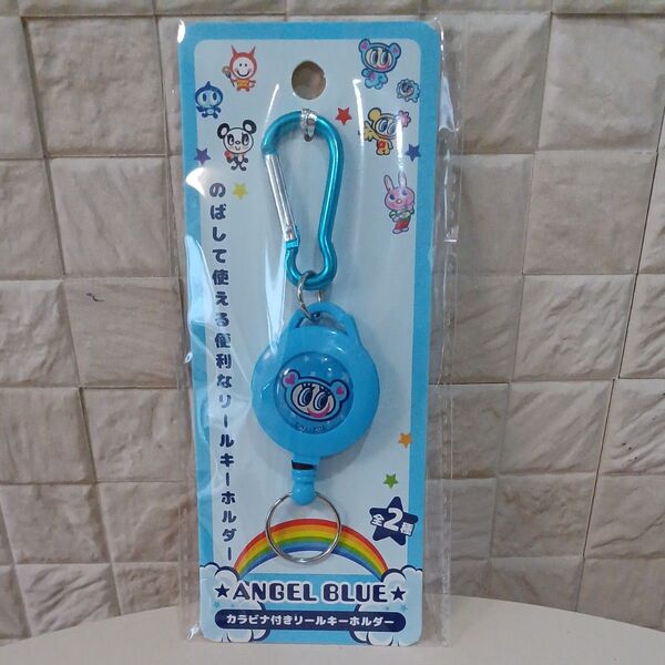【新品】ANGELBLUE エンジェルブルー カラビナ付きリールキーホルダー ナカムラくん
