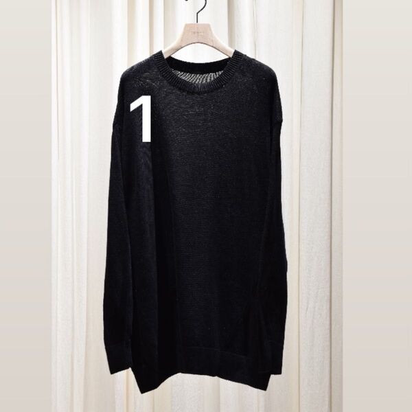 【全品値下げ中】 COMOLI 25SS 7G クルーネックニット size1