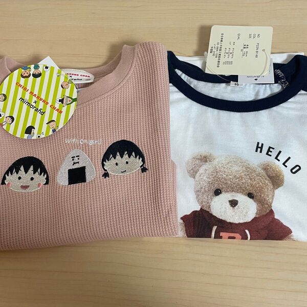 ちびまる子ちゃん くま柄Tシャツ
