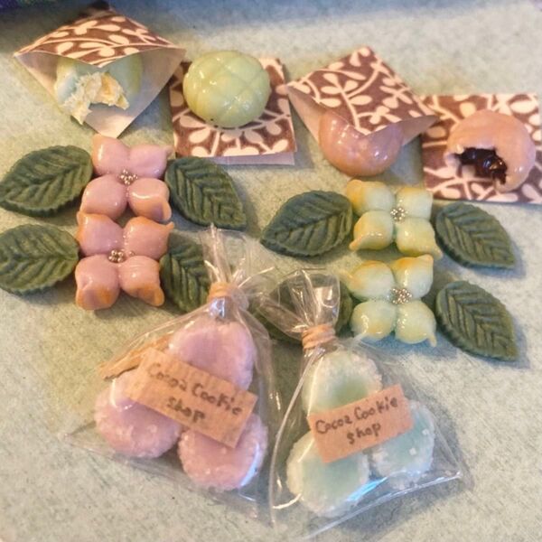 あじさいのお菓子 ミニチュア ハンドメイド
