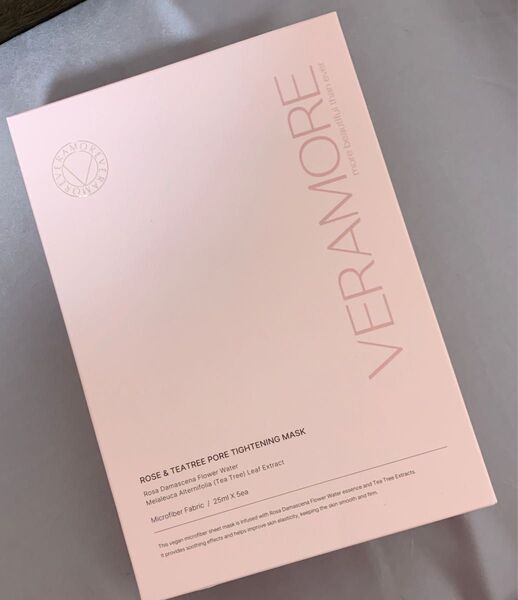 VERAMORE ローズ&ティーツリーポア タイトニング マスク5枚 シートマスク