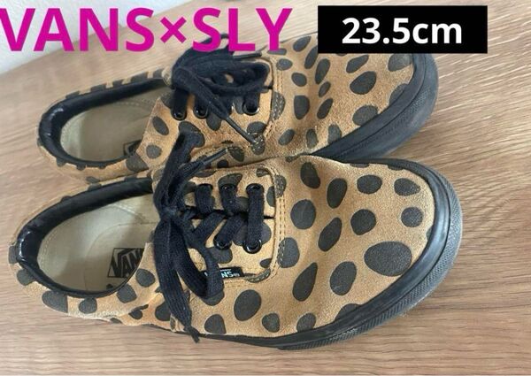 レア!! 【 限定販売】VANS×SLY レオパード スニーカー 23.5cm 完売品 ヒョウ柄 スウェード バンズ