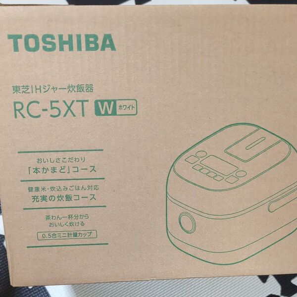 東芝 IHジャー炊飯器 RC-5XT-W(ホワイト)3合