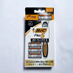 BIC フレックス5 ホルダー 替刃3個付 システム5枚刃 カミソリ シェーバー
