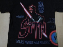 90's USA製 STAR WARS Episode I The Phantom Menaceジェダイ シスTシャツMスターウォーズJEDI SiTHマルチ ダースモール ジョージ ルーカス_画像6