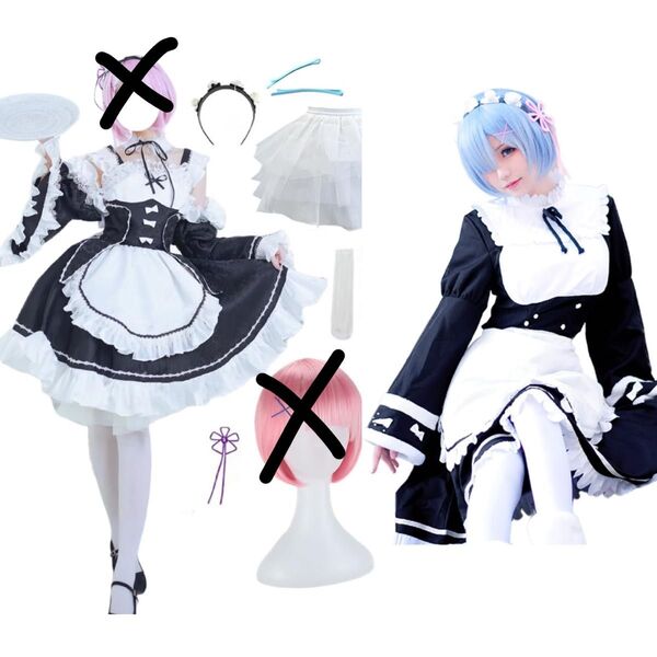 リゼロ レム コスプレ 冬服 通常服 メイド服 コスプレ