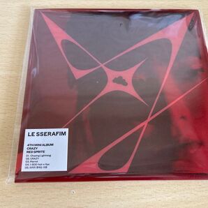 【LE SSERAFIM】'CRAZY'コンパクト盤(RED SPRITE)